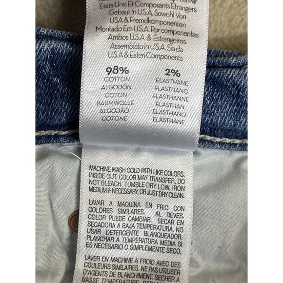 Mother Jeans Womens 24 Blue The Pixie Tomcat Crop‎ Distressed Mid Rise Denim - Picture 11 of 15